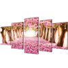 Set de toiles murales imprim&eacute;es Cerisiers en fleurs 100 x 50 cm