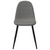 vidaXL Chaises &agrave; manger lot de 4 Gris clair Velours