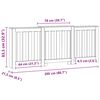 vidaXL Cache-radiateur ch&ecirc;ne artisanal 205x21,5x83,5 cm