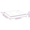 vidaXL Chaises de jardin avec coussins rouge bordeaux lot de 3 Teck
