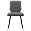 vidaXL Chaises &agrave; manger lot de 2 gris fonc&eacute; tissu
