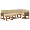 vidaXL Ensemble de canap&eacute;s d'ext&eacute;rieur 6 pcs Naturel et Beige