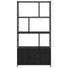 vidaXL &Eacute;tag&egrave;re Ch&ecirc;ne noir 80 x 30 x 155,5 cm Bois d'ing&eacute;nierie