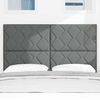vidaXL T&ecirc;te de lit Gris 144 cm tissu