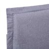 vidaXL Cadre de lit sans matelas gris clair 135x190 cm