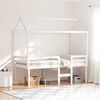vidaXL Lit haut sans matelas blanc 90x200 cm bois de pin massif