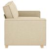vidaXL Canap&eacute; 2 places Cr&egrave;me 180x78x84 cm Tissu
