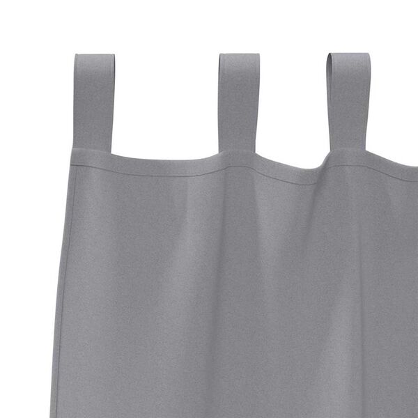 vidaXL Rideaux occultants avec anneaux 2 pcs Gris clair 140 x 140 cm