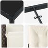 vidaXL Ensemble de salle &agrave; manger pour jardin 5 pcs Marron polyrotin