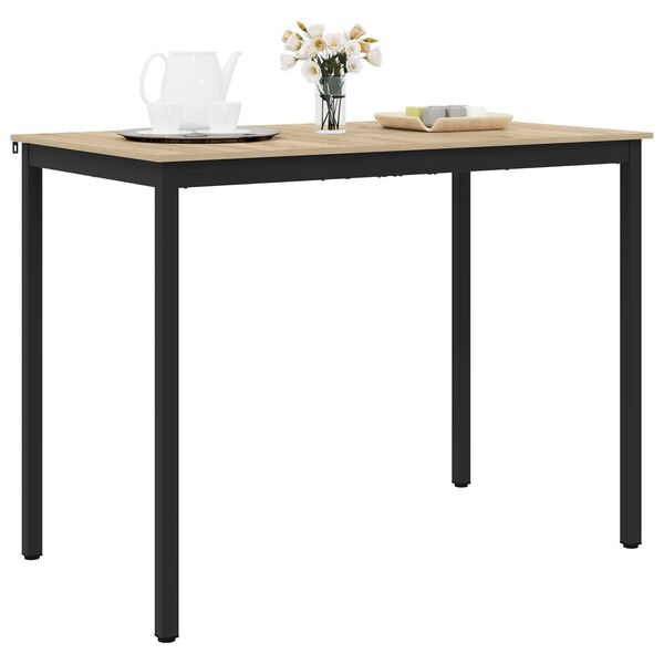 vidaXL Table de salle &agrave; manger / Table de repas Bois d'ing&eacute;nierie