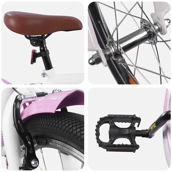 vidaXL V&eacute;lo pour Enfants 24 Pouces pour les 8-12 ans Rose clair