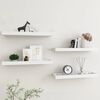 vidaXL &Eacute;tag&egrave;res murales Loggia 4 pcs Blanc 60x15x4 cm MDF