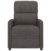 vidaXL Fauteuil de massage Gris fonc&eacute; Tissu microfibre
