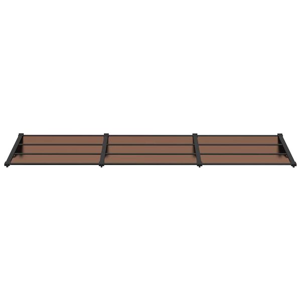 vidaXL Auvent de porte Noir 297,5x90 cm Polycarbonate
