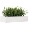 vidaXL Jardini&egrave;re blanc 110x60x23 cm bois de pin massif