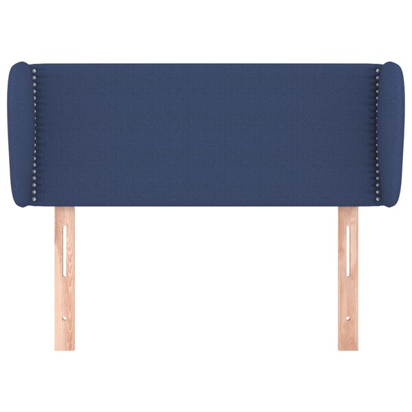 vidaXL T&ecirc;te de lit avec oreilles Bleu 83x23x78/88 cm Tissu