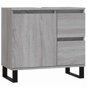 vidaXL Armoire de bain sonoma gris 65x33x60 cm bois d'ing&eacute;nierie