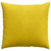 vidaXL Coussins de canap&eacute; 2 pcs Jaune 45 x 45 cm