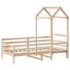 vidaXL Lit de jour avec toit sans matelas 80x200 cm bois massif