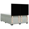 vidaXL Sommier &agrave; lattes de lit et matelas Gris clair 160x200cm Velours
