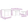 vidaXL Tables gigognes 3 pcs Gris b&eacute;ton Agglom&eacute;r&eacute;