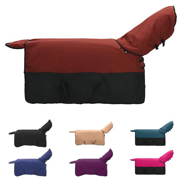 vidaXL Couverture &Eacute;quine Vert fonc&eacute; et noir 165 cm Polyester