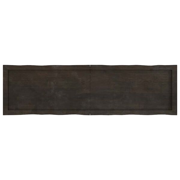 vidaXL Dessus de table bois massif trait&eacute; bordure assortie