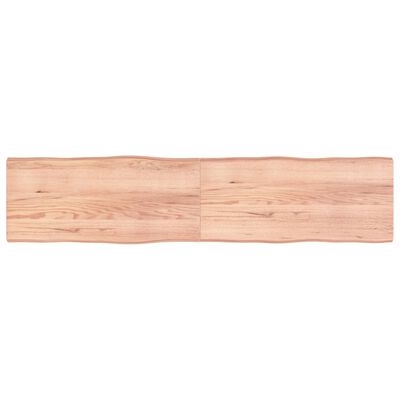 vidaXL Dessus de table bois massif traité bordure assortie