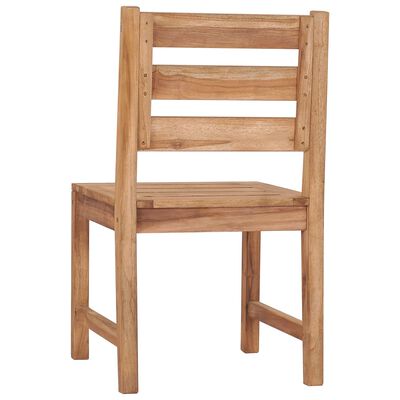 vidaXL Chaises de jardin lot de 2 Bois de teck solide