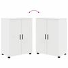 vidaXL Ensemble de mobilier de salle de bain Montage mural 4 pcs Blanc