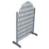 vidaXL Cl&ocirc;ture en treillis bois de sapin massif 1,8x1 m gris