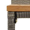 vidaXL Tabourets de bar lot de 2 gris r&eacute;sine tress&eacute;e et bois d'acacia