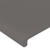 vidaXL T&ecirc;te de lit Gris 100x5x118/128 cm Similicuir