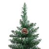 vidaXL Sapin de No&euml;l mince Vert 150 cm PVC et bois de pin massif