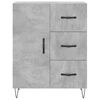 vidaXL Buffet haut Gris b&eacute;ton 69,5x34x180 cm Bois d'ing&eacute;nierie