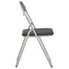 vidaXL Chaises pliantes &agrave; manger lot de 4 noir similicuir