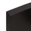 vidaXL Dessus de table bois massif trait&eacute; bordure assortie