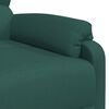 vidaXL Fauteuil de massage Vert fonc&eacute; Tissu