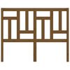 vidaXL T&ecirc;te de lit Marron miel 125,5x4x100 cm Bois massif de pin