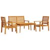 vidaXL Salon de jardin 4 pcs bois d'acacia solide