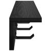 vidaXL Porte-manteau mural Ch&ecirc;ne noir 60 x 10,5 x 10,5 cm