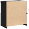 vidaXL Buffet LED Noir 60,5 x 37 x 67 cm Bois d'ing&eacute;nierie