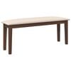 vidaXL Banc 110 cm blanc bois massif caoutchouc