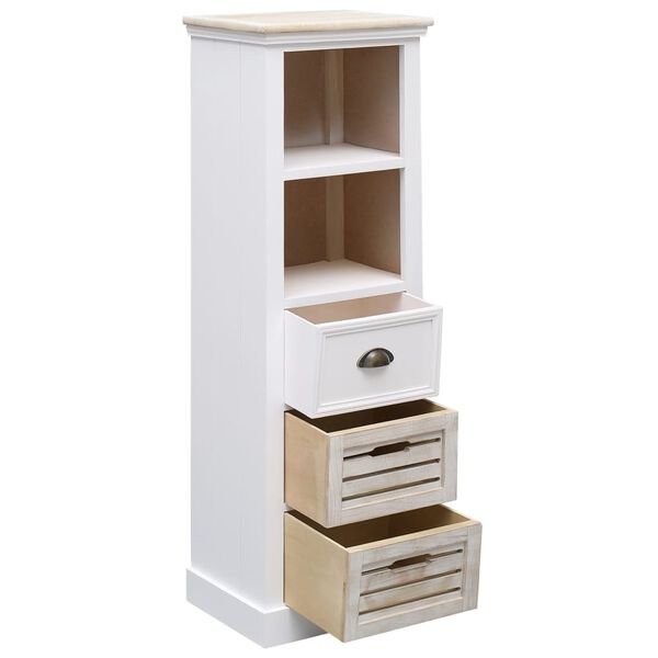 vidaXL Ensemble de meubles de salle de bain 5 pcs Bois solide Blanc