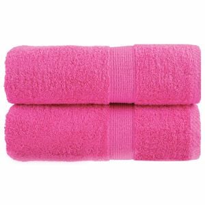 vidaXL Serviettes de toilette Premium SOLUND 2 pi&egrave;ces Rose 30x30 cm