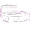vidaXL Sommier &agrave; lattes de lit avec matelas Marron fonc&eacute; 160x200 cm
