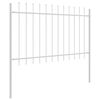 vidaXL Cl&ocirc;ture de jardin 5 pcs Blanc 8,5 x 1,2 m