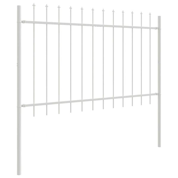 vidaXL Cl&ocirc;ture de jardin 5 pcs Blanc 8,5 x 1,2 m
