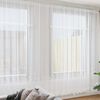 vidaXL Rideau en Dentelle Floral Blanc 280 x 500 cm Polyester