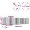 vidaXL Cage pour chien avec toit Argent&eacute; 800 x 200 x 256 cm